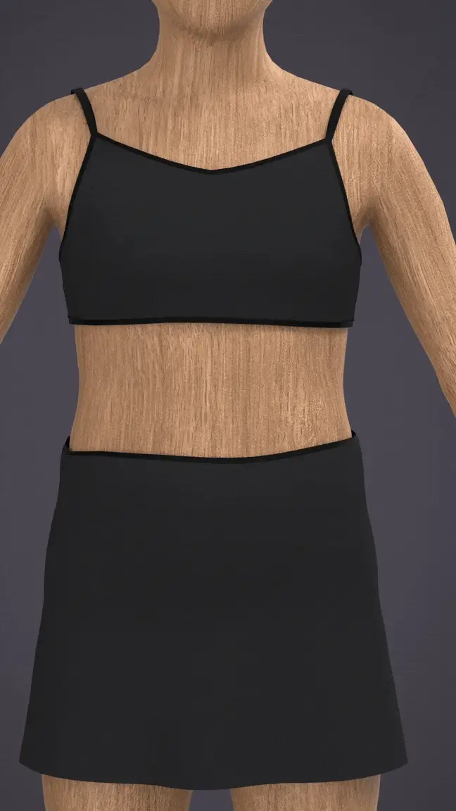 Swim Skirt black - Image 12