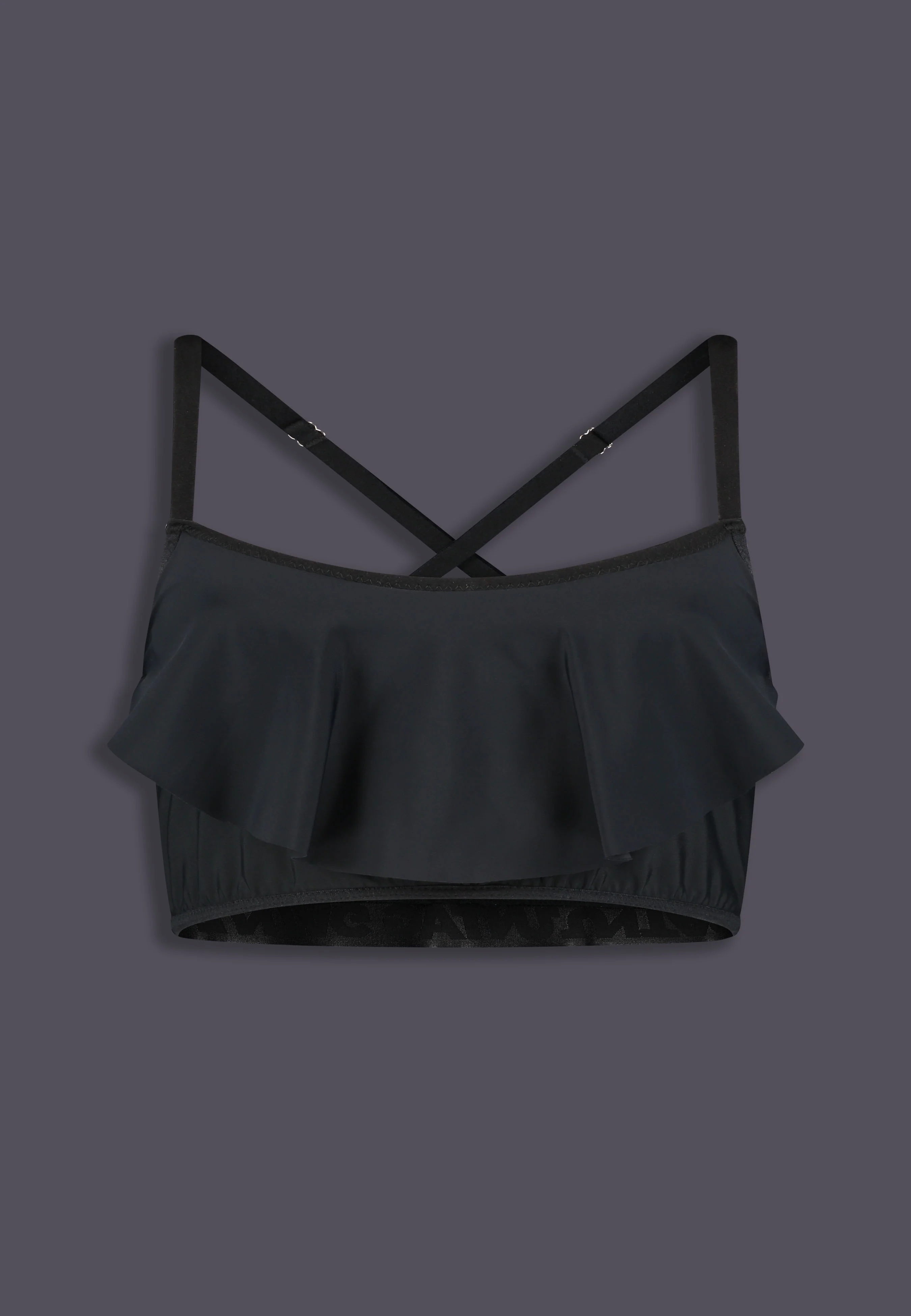 Bikini Top Ruffle black - Image 7