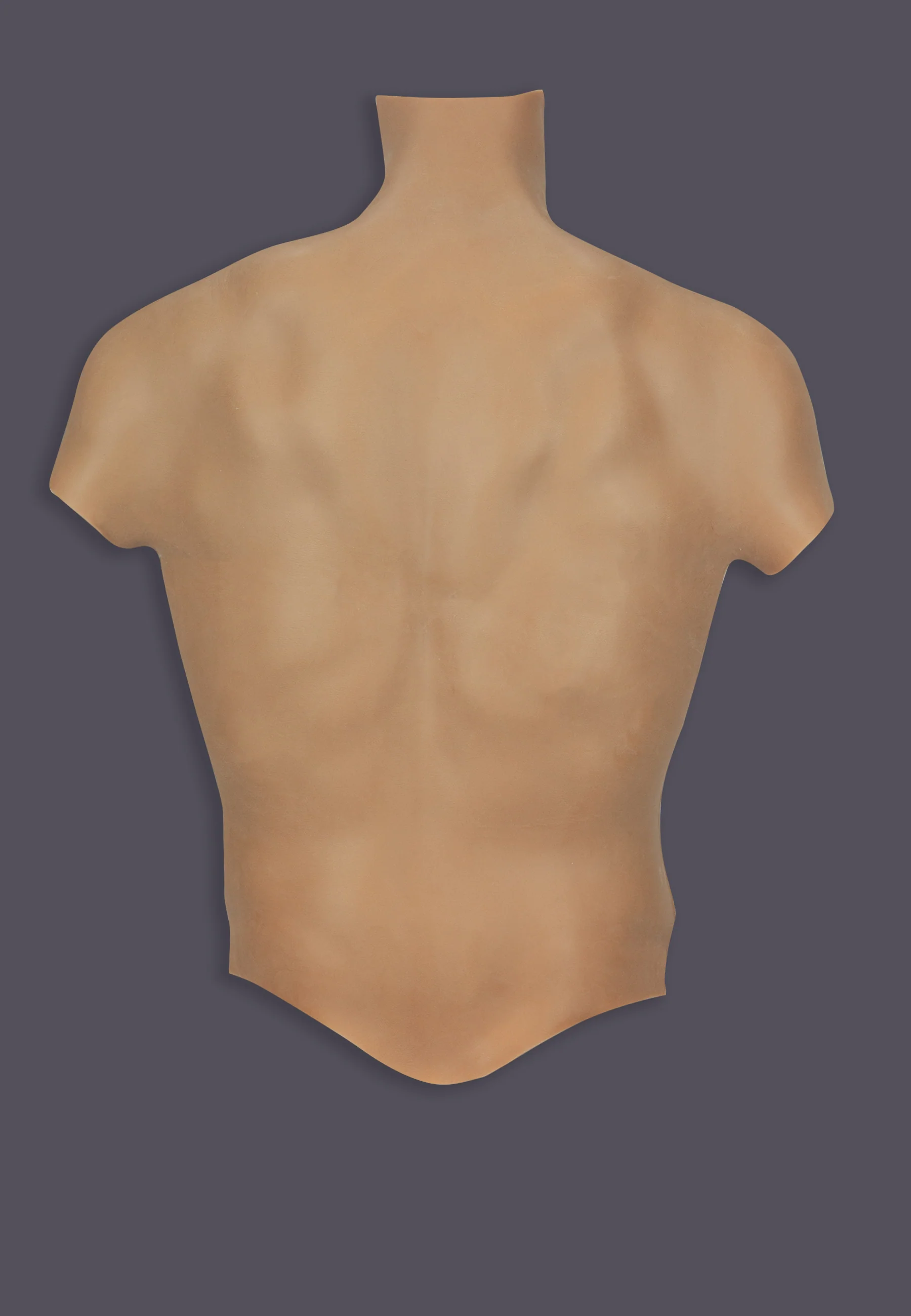 Silicone Torso Pecs and Abs caramel - Image 4